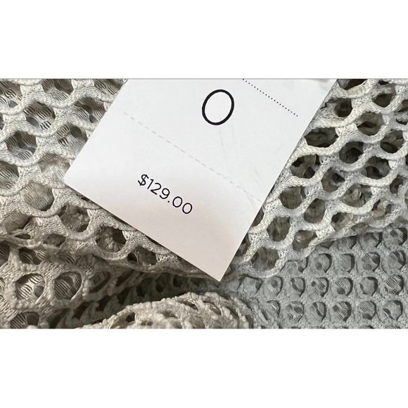 Chico's 0 Sz S Beige Green Mesh Open Draped Jacket NEW - Picture 8 of 8